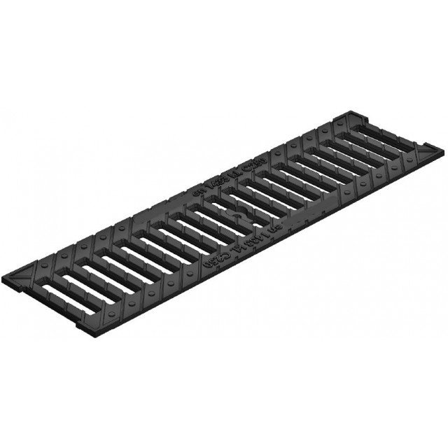 Ջրահավագ ցանց Gidrolica Standart РВ -10.13,6.50 -  բարձր ամրության թուջե ճեղքավոր  ցանց, դաս С250 / Решетка водоприемная Gidrolica Standart РВ -10.13,6.50 - щелевая чугунная ВЧ, кл. С250