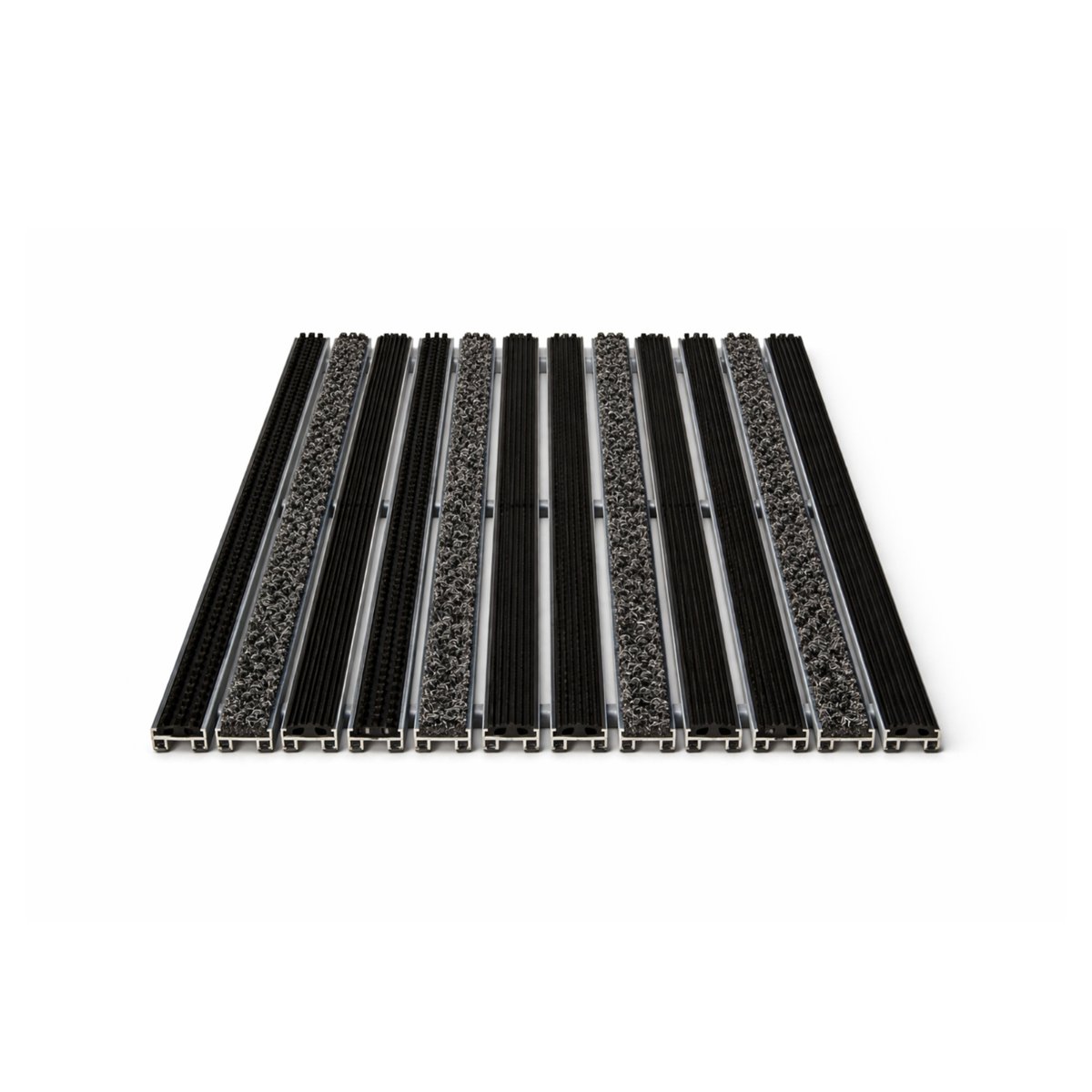 Դռնամերձ ցանց Gidrolica Step - ռետին + տեքստիլ + քերիչ/щетка/ 390х590մմ / Придверная решетка Gidrolica Step - резина+текстиль+щетка 390х590мм