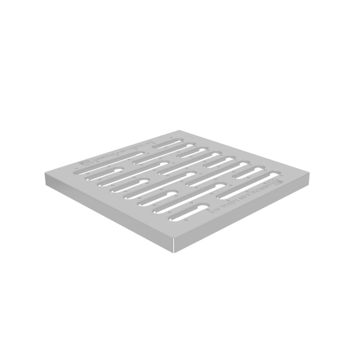 Ջրունդունիչի ցանց Gidrolica Point РВ-28,5.28,5 - դրոշմված, պողպատե, ցինկապատ դաս А15 / Решетка водоприемная Gidrolica Point РВ-28,5.28,5 - штампованная стальная оцинкованная, кл. А15