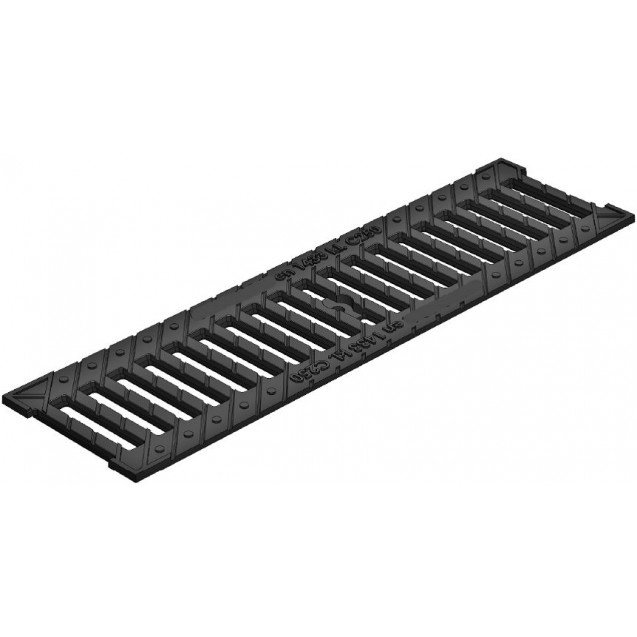 Ջրահավագ ցանց Gidrolica Standart РВ -10.13,6.50 -  բարձր ամրության թուջե ճեղքավոր  ցանց, դաս С250 арт. 506/2 / Решетка водоприемная Gidrolica Standart РВ -10.13,6.50 - щелевая чугунная ВЧ, кл. С250